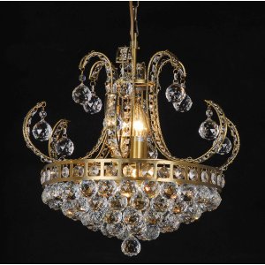 Kroonluchter ø 50 cm in ijzer-glas - 5ll-cr33...