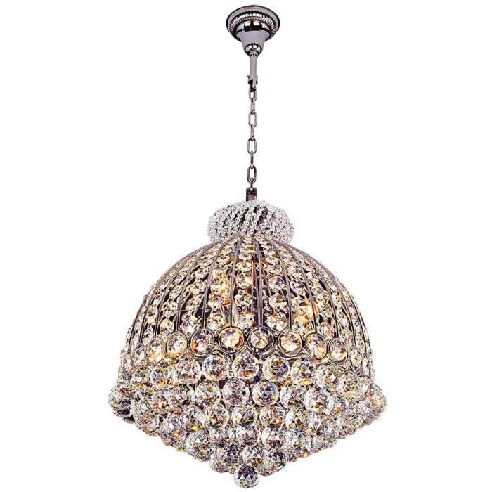 Kroonluchter ø 48 cm in ijzer-glas - 5ll-cr36 Clayre Eef