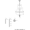 Glas-ijzeren kroonluchter ø 40 cm - 5ll-cr44 Clayre Eef