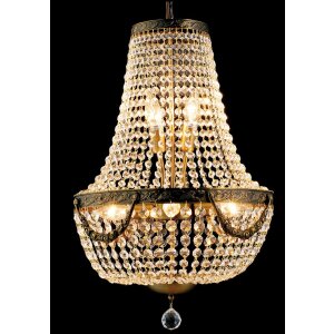 Glas-ijzer kroonluchter Ø 40 cm - 5LL-CR47 Clayre Eef