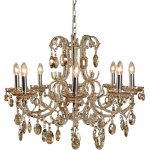 Kroonluchter Ø 70 cm ijzer-glas - 5LL-CR68CP...