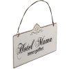 Tekst bord Hotel Mama - 63145 Clayre Eef wit