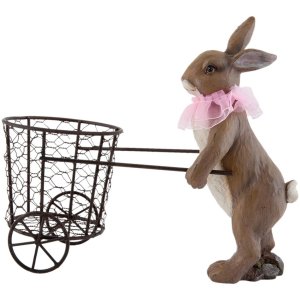 Decoratie paashaas bruin - 6pr0689