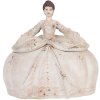 Juwelenkistje madame 20x21x16 cm in beige
