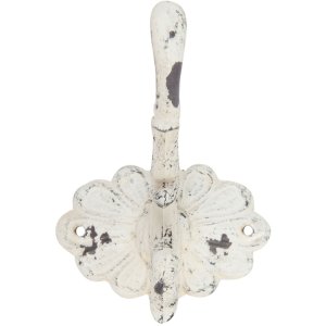Clayre en Eef Haak eenvoudig - 10x10x13 cm shabby wit