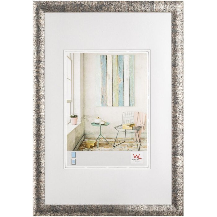 Fotolijst trendstyle 13x18 cm - zilver-zwart