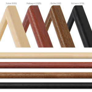 Houten lijst h004 mahonie museumglas 15x21 cm