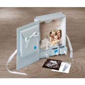 Walther Babydoos Babydier blauw 27x24,5x7 cm