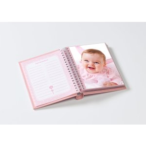Mini Album Baby Dier roze 30 fotos 11x15 cm
