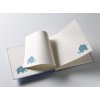Babyalbum Babydier blauw 28x25 cm