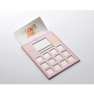 Baby Animal Baby Lijst, roze, 22x28 cm