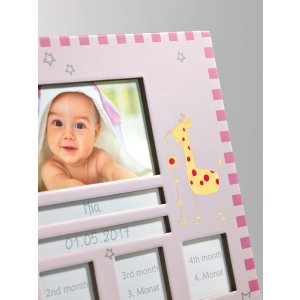 Baby Animal Baby Lijst, roze, 22x28 cm