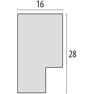 Blokkader Inn 20x30 cm zwart