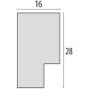 Blokkader Inn 20x30 cm zwart