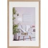 Henzo Fotolijst Modern 40x60 cm middenbruin met passepartout 30x45 cm