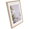 Henzo Fotolijst Modern 40x60 cm middenbruin met passepartout 30x45 cm