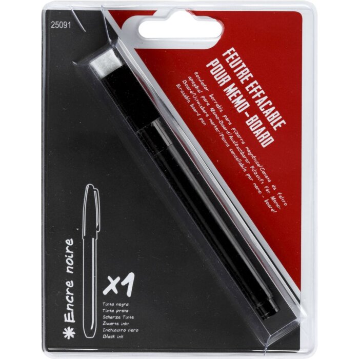 Zwarte viltstift voor memobord