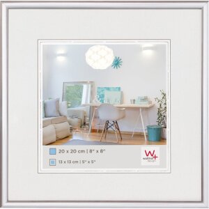 Walther Kunststof lijst New Lifestyle 10x10 cm zilver