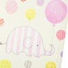 Baby dagboek vrolijke olifant roze