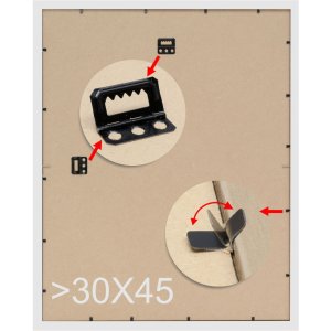Fotolijst zilver kunststof 30,0 x40,0 cm s95md