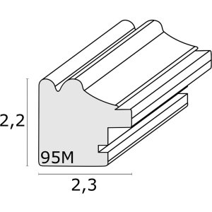 Fotolijst zilver kunststof 30,0 x40,0 cm s95md