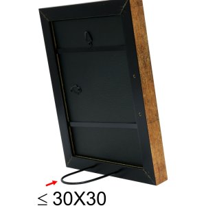 Fotolijst goud-grijs kunststof 30,0 x40,0 cm s95ma