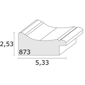 Fotolijst zilver hout 60,0 x80,0 cm s873d
