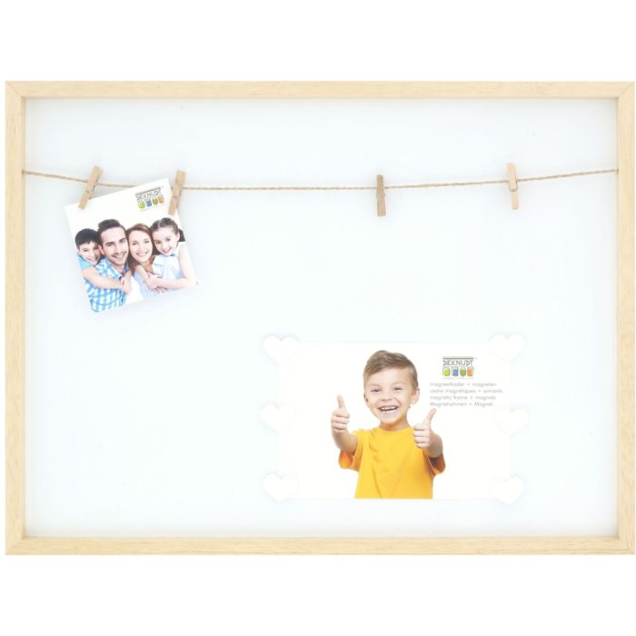 Magneetbord s68lh1 hout natuurlijke kleur 30x40 cm
