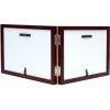 Dubbele lijst bruin hout 10,0 x15,0 cm s68fv liggend formaat