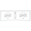 Dubbele lijst wit hout 10,0 x15,0 cm s68fk liggend formaat