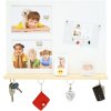 Foto Magneetbord wit s68el hout 2 fotos 13x18 cm