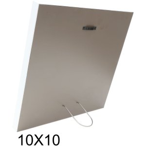 Fotolijst taupe-wit hout 4 fotos 10x10 cm