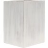 s67tp pennenhouder wit hout, afmeting: 10 x 11 x 10 cm