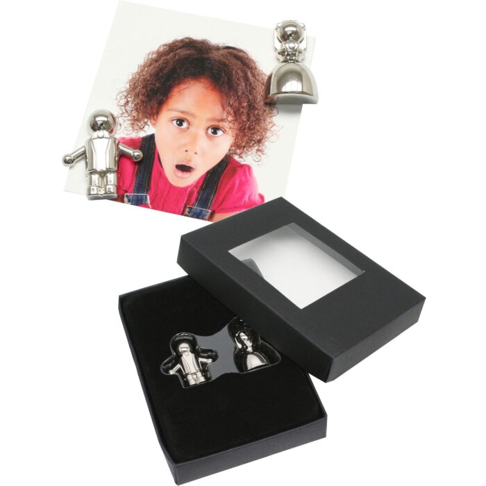 Magneten zilver metaal, afmeting: 8,5 x 12 x 2,5 cm