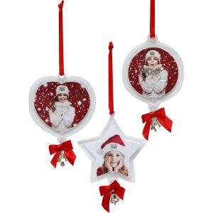 set kerstballen transparant plastic