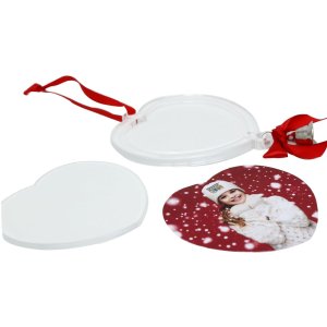 set kerstballen transparant plastic