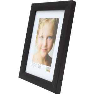Houten lijst s54s zwart 21,0 x29,7 cm