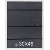 Houten lijst s54s zwart 40,0 x50,0 cm