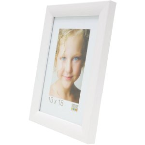 Houten lijst s54s wit 20,0 x20,0 cm