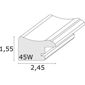 Fotolijst zwart plastic 20,0 x30,0 cm s45wf