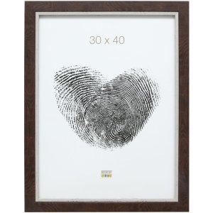Fotolijst bruin plastic 13,0 x18,0 cm s45vy