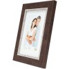 Fotolijst bruin plastic 13,0 x18,0 cm s45vy