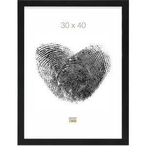 Houten lijst s45s zwart 20,0 x20,0 cm