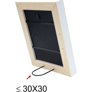 Fotolijst wit hout 40,0 x50,0 cm s45pk