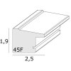 Fotolijst zilver kunststof 20,0 x20,0 cm s45fd
