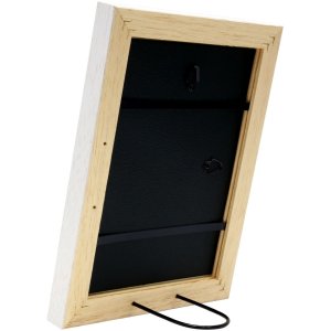 Fotolijst wit hout 15,0 x15,0 cm s45es