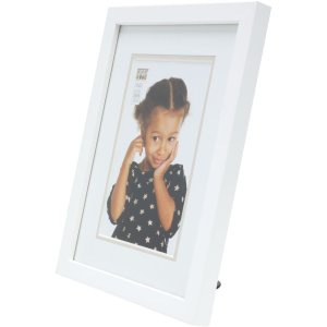Houten lijst s43ak1 wit 30x40 cm (20x30 cm)