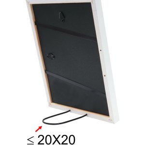 Houten lijst s43ak1 wit 30x40 cm (20x30 cm)