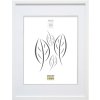 Houten lijst s43ak1 wit 30x40 cm (20x30 cm)