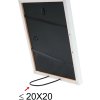 Houten lijst s43ak1 wit 30x40 cm (20x30 cm)